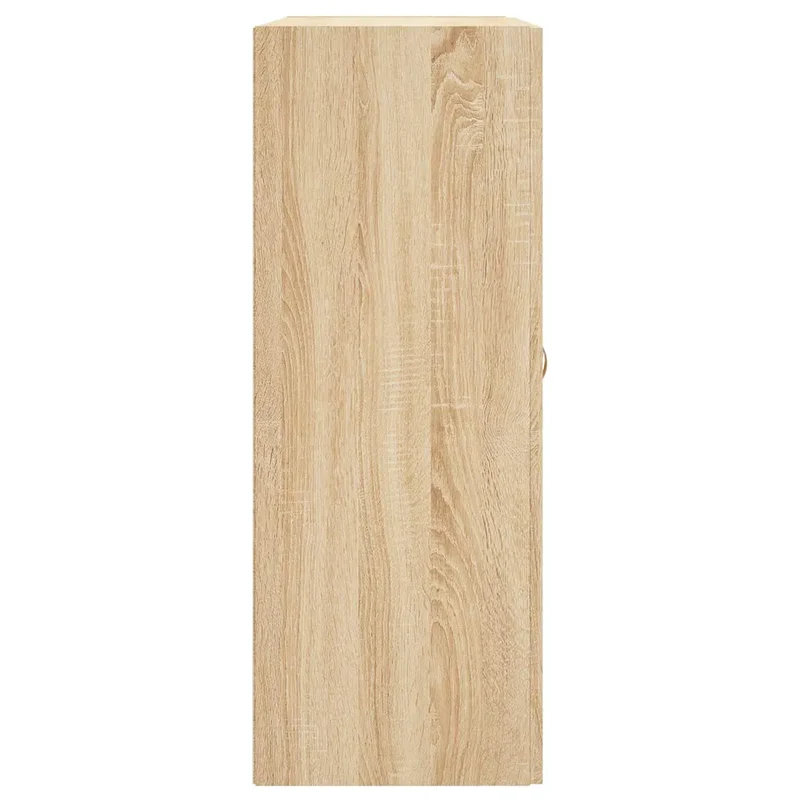 Armoire murale design polyvalente chêne sonoma 69,5 x 34 x 90 cm espace de rangement élégant en bois d'ingénierie chêne sonoma 02_0048899