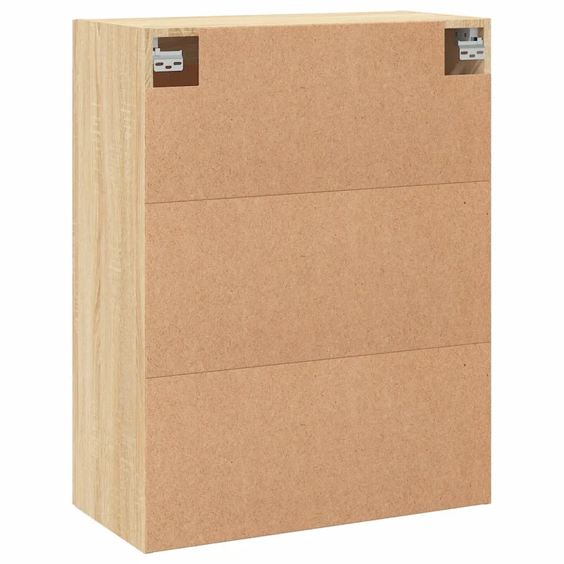 Armoire murale design polyvalente chêne sonoma 69,5 x 34 x 90 cm espace de rangement élégant en bois d'ingénierie chêne sonoma 02_0048899