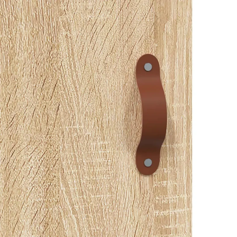 Armoire murale design polyvalente chêne sonoma 69,5 x 34 x 90 cm espace de rangement élégant en bois d'ingénierie chêne sonoma 02_0048899