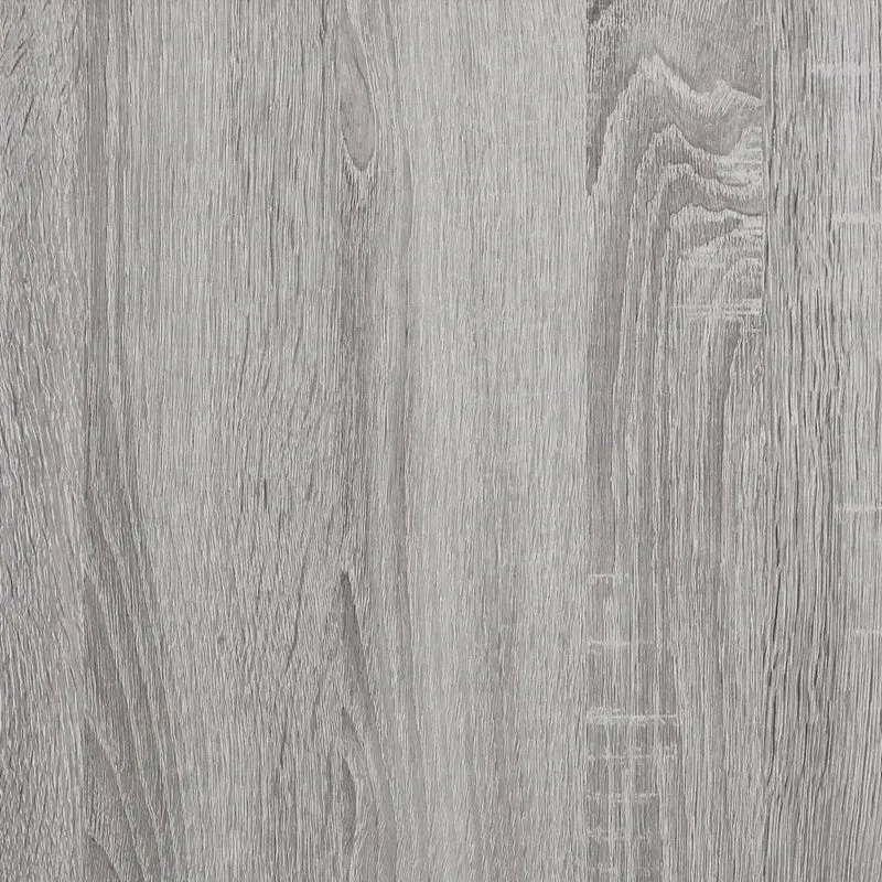 Armoire à disques classique multifonction rangement pour vinyles 121 x 38 x 48 cm en bois d'ingénierie gris 02_0049193
