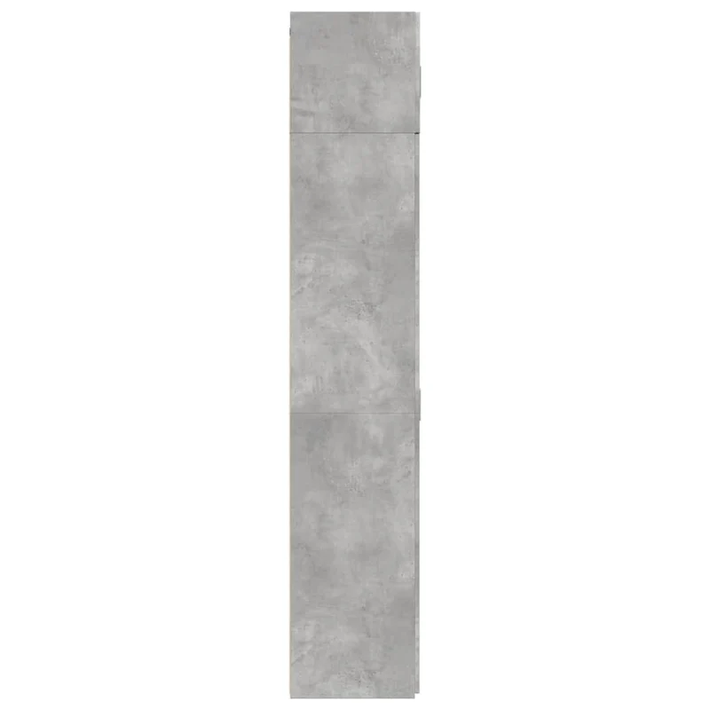Armoire de rangement haute 70 x 42,5 x 225 cm avec 8 compartiments polyvalente moderne en bois d'ingénierie gris béton 02_0055583