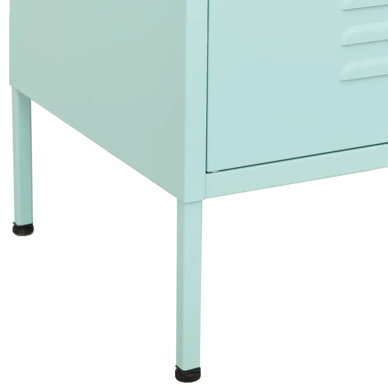 Armoire de rangement moderne avec tiroirs extensibles 80 x 35 x 101,5 cm en acier menthe 02_0046849