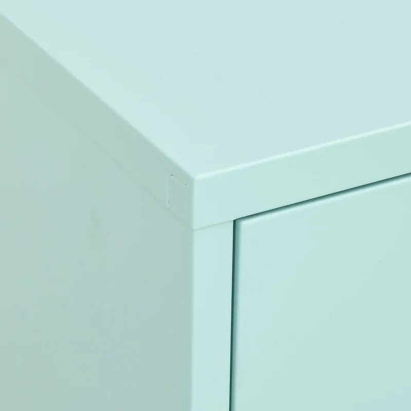 Armoire de rangement moderne avec tiroirs extensibles 80 x 35 x 101,5 cm en acier menthe 02_0046849