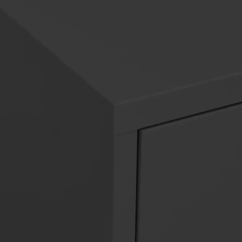 Armoire de rangement moderne anthracite 80 x 35 x 101,5 cm avec tiroirs pratiques finition mate en acier anthracite 02_0046850