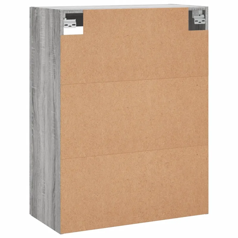 Armoire murale design pratique rangement 69,5 x 34 x 90 cm en bois d'ingénierie gris 02_0048622