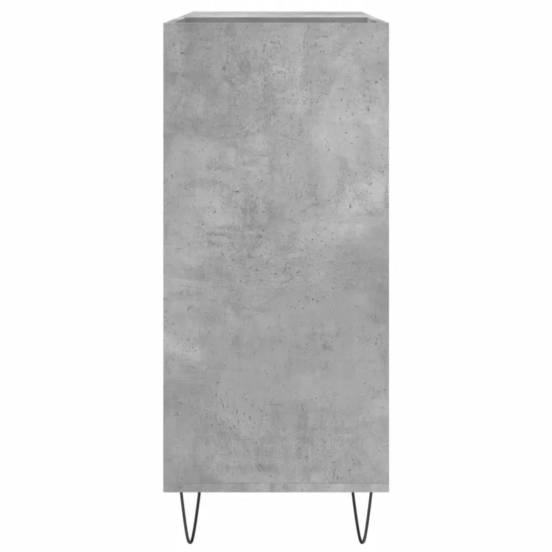 Armoire à disques classique spacieuse 84 x 38 x 89 cm en bois d'ingénierie gris béton 02_0049171