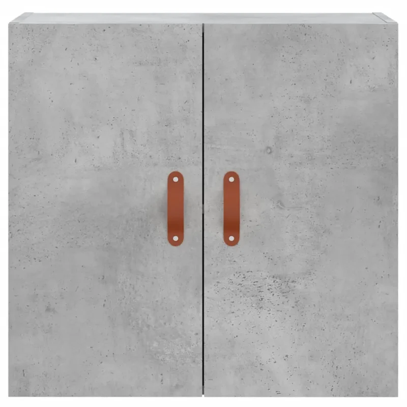 Armoire murale rectangulaire fonctionnelle espace de rangement 60 x 31 x 60 cm en bois d'ingénierie gris béton 02_0048788