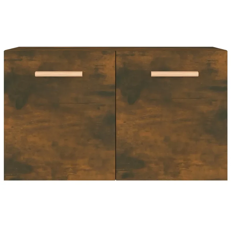 Armoire murale pratique rangement 60 x 36 x 35 cm design élégant en bois d'ingénierie chêne fumé 02_0048346