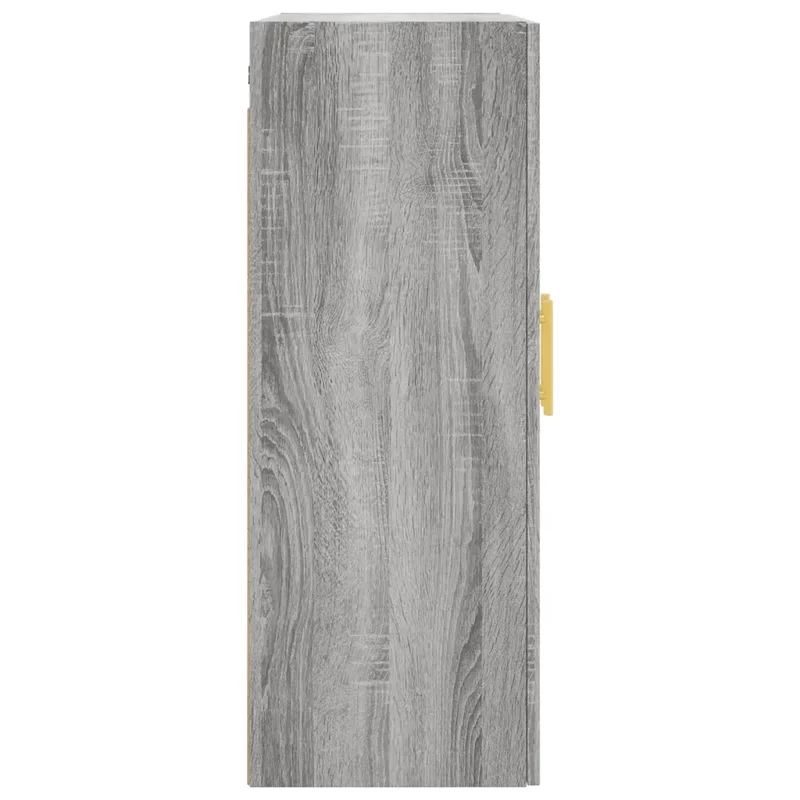 Armoire murale rangement sonoma gris 69,5 x 34 x 90 cm design pratique évitant l'encombrement en bois gris 02_0048580