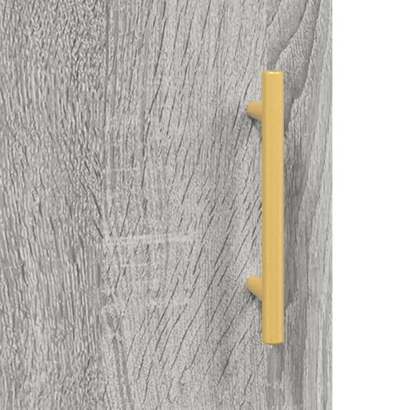 Armoire murale rangement sonoma gris 69,5 x 34 x 90 cm design pratique évitant l'encombrement en bois gris 02_0048580