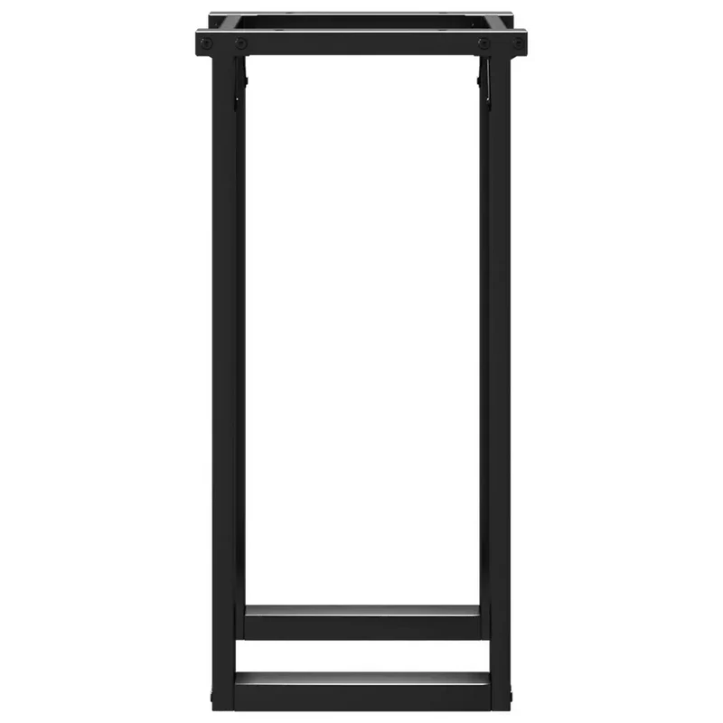 Lot de 2 pieds de table à manger cadre en O 40 x 40 x 73 cm stables robustes design industriel en acier noir 02_0047222