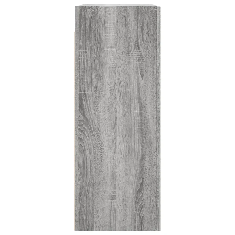 Armoire murale design élégante rangement 69,5 x 34 x 90 cm en bois d'ingénierie gris 02_0049294