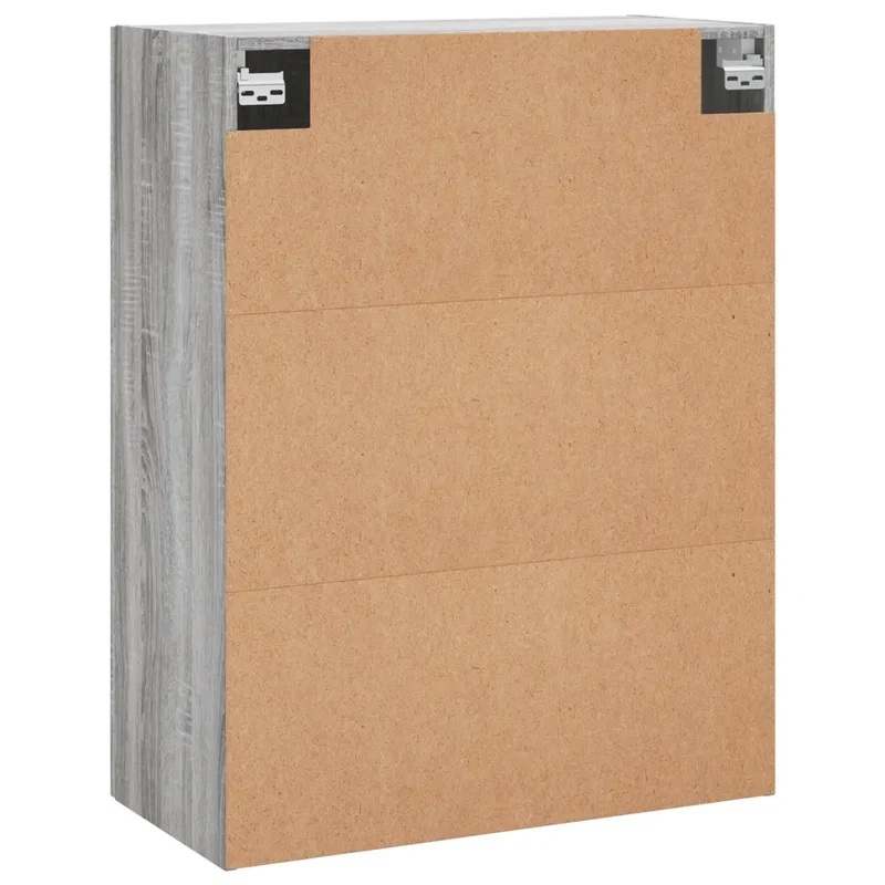 Armoire murale design élégante rangement 69,5 x 34 x 90 cm en bois d'ingénierie gris 02_0049294