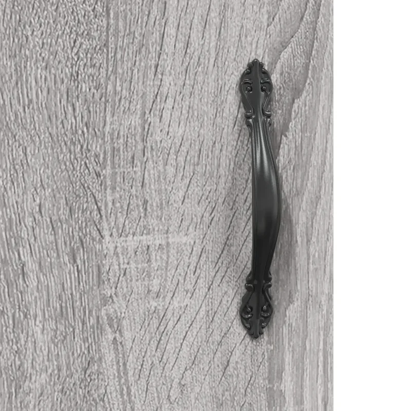 Armoire murale design élégante rangement 69,5 x 34 x 90 cm en bois d'ingénierie gris 02_0049294