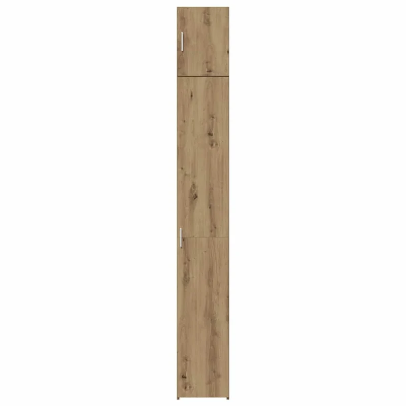 Armoire de rangement moderne minimaliste bureau salon 30 x 42 x 225 cm espace de stockage en bois d'ingénierie chêne artisanal 02_0055997