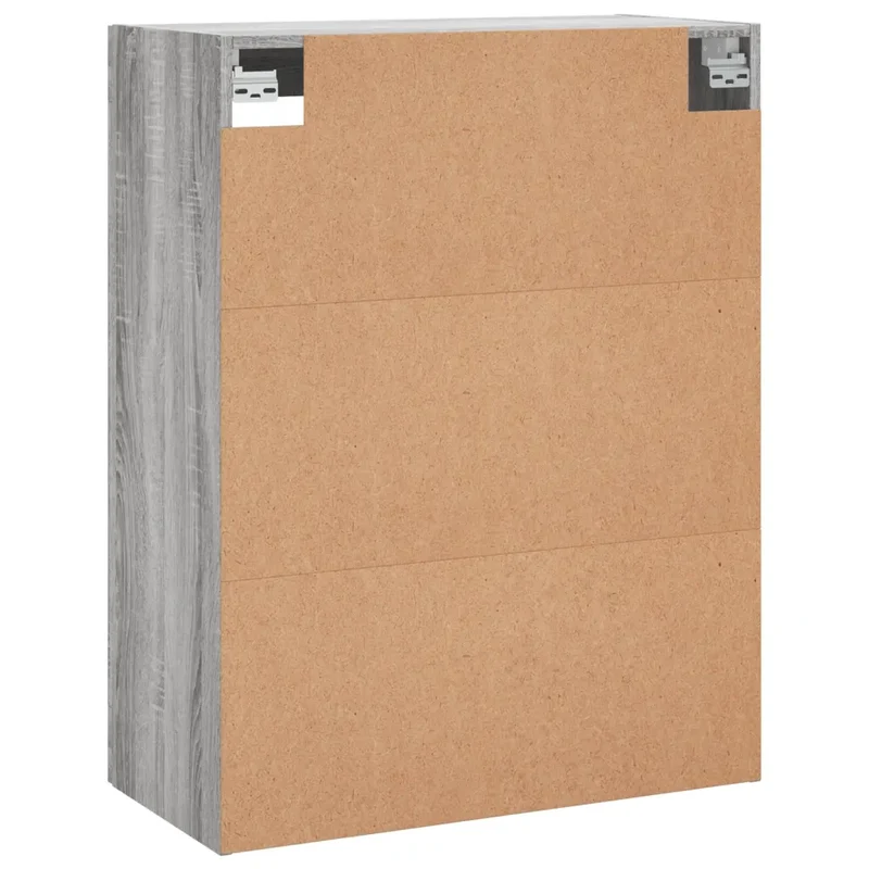 Armoire murale design élégant rangement pratique 69,5 x 34 x 90 cm en bois d'ingénierie gris 02_0048609