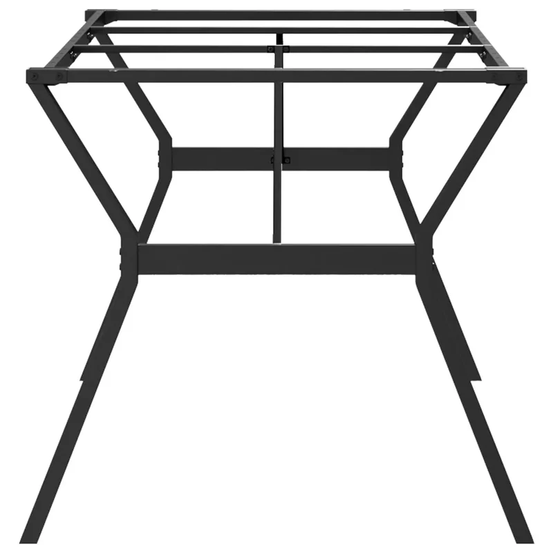 Pieds de table à manger cadre en Y 180 x 80 x 73 cm robustes stables style industriel en acier noir 02_0047264