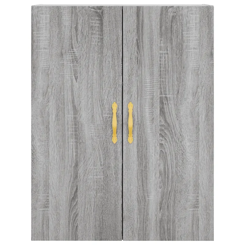 Armoire murale sonoma gris grande capacité design moderne 69,5 x 34 x 90 cm en bois d'ingénierie gris 02_0048575