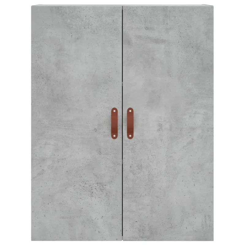 Armoire murale design moderne rangement pratique 69,5 x 34 x 90 cm en bois d'ingénierie gris béton 02_0048568