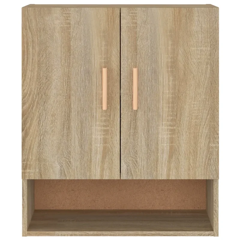 Armoire murale scandinave rangement design 60 x 31 x 70 cm en bois d'ingénierie chêne sonoma 02_0048043