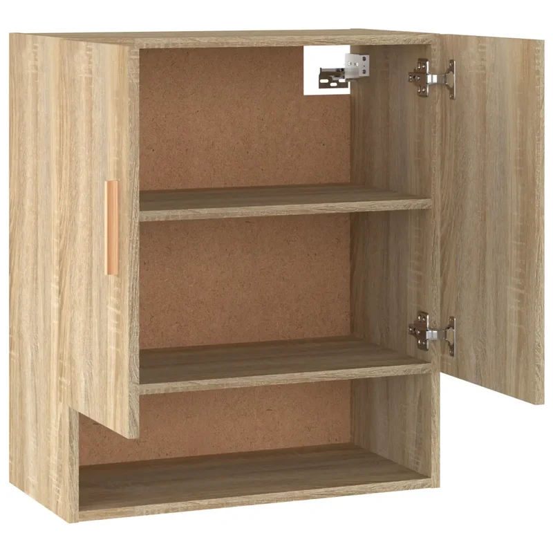 Armoire murale scandinave rangement design 60 x 31 x 70 cm en bois d'ingénierie chêne sonoma 02_0048043
