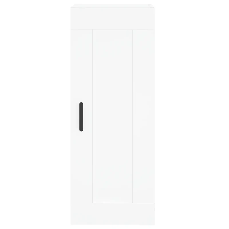 Armoire murale design élégant espace de rangement 34,5 x 34 x 90 cm en bois d'ingénierie blanc 02_0048952