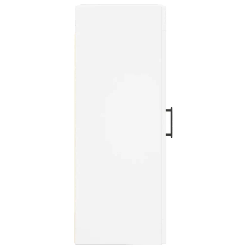Armoire murale design élégant espace de rangement 34,5 x 34 x 90 cm en bois d'ingénierie blanc 02_0048952