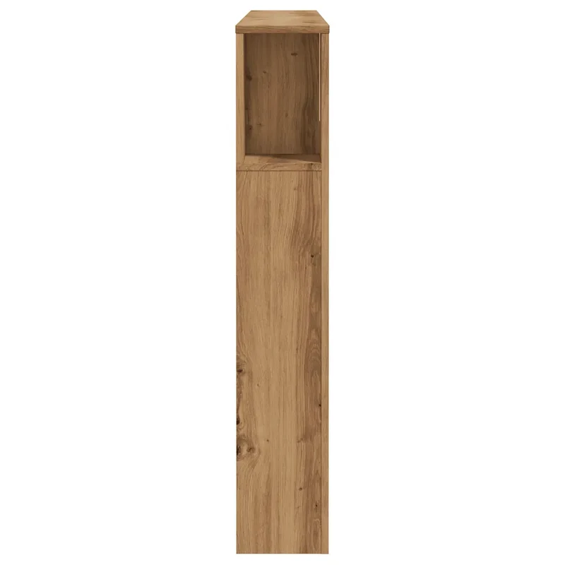 Tête de lit bibliothèque gain de place 140 x 18 x 102 cm élégante moderne en bois d'ingénierie chêne artisanal 02_0050969