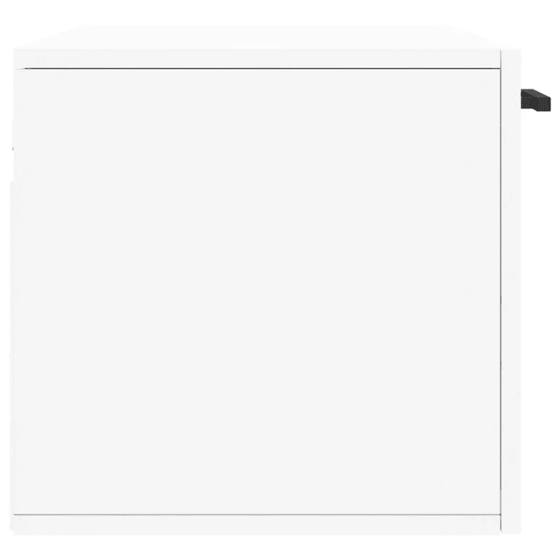 Armoire murale moderne rangement pratique espace de vie 80 x 36,5 x 35 cm en bois d'ingénierie blanc 02_0048869