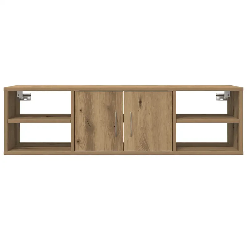 Armoire murale design fonctionnelle 101 x 30 x 29 cm pratique espace minimaliste en bois d'ingénierie chêne artisanal 02_0050889