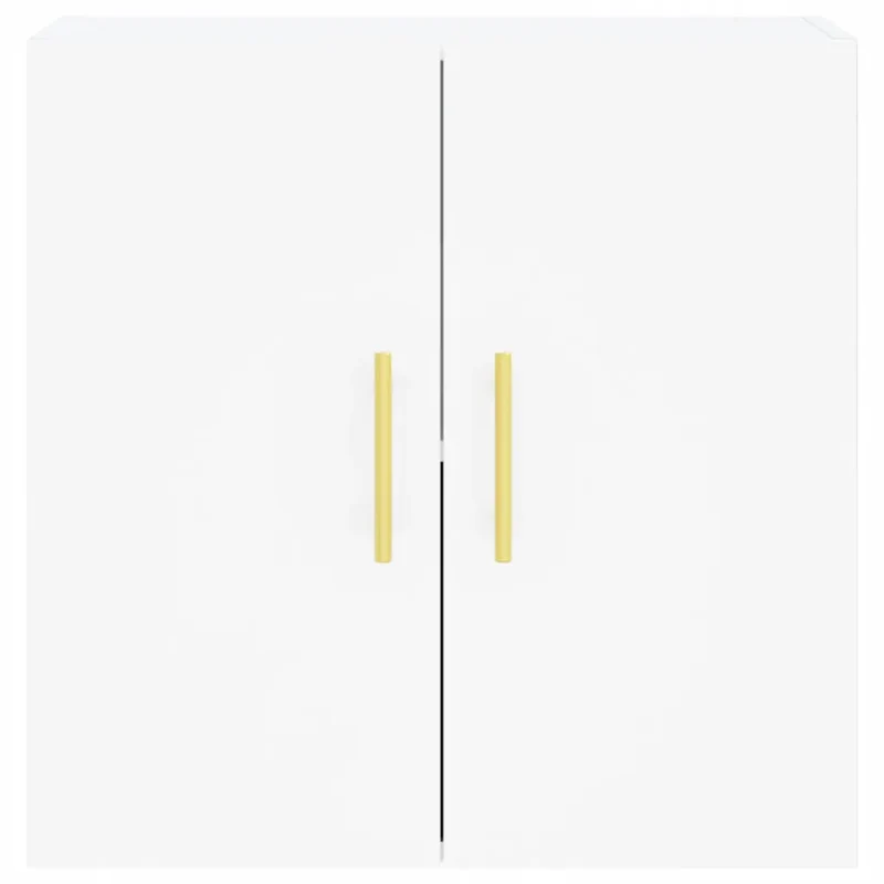 Armoire murale rangement pratique et décoratif 60 x 31 x 60 cm en bois d'ingénierie blanc 02_0048791