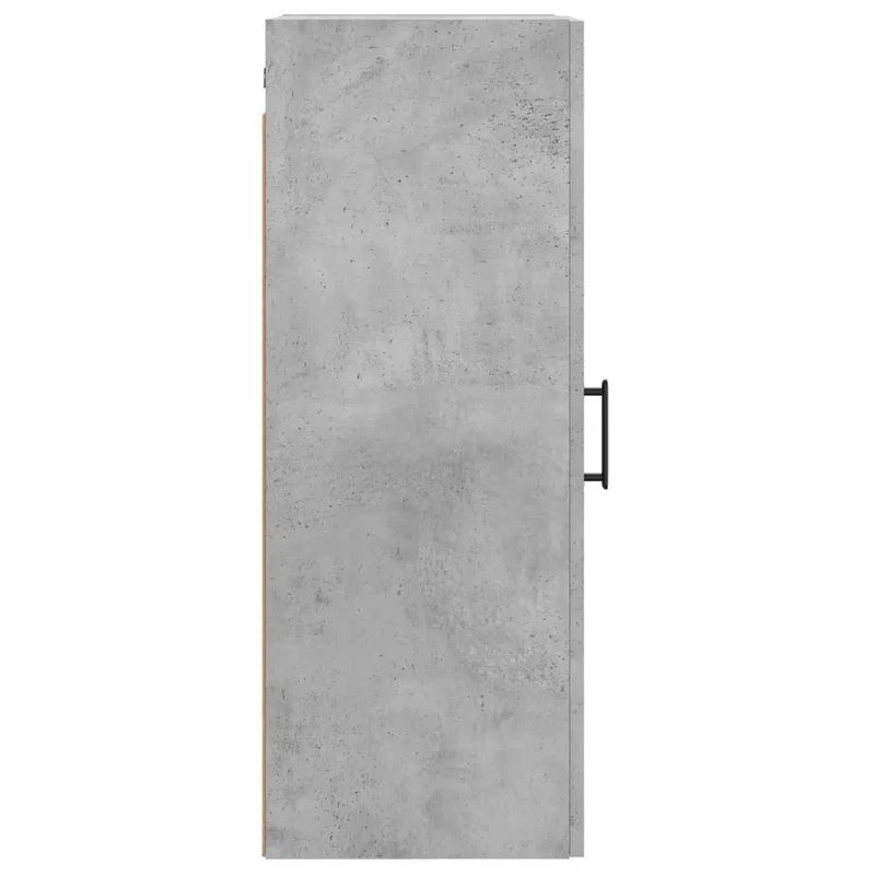 Armoire murale élégante pratique rangement minimaliste 34,5 x 34 x 90 cm en bois d'ingénierie gris béton 02_0048667