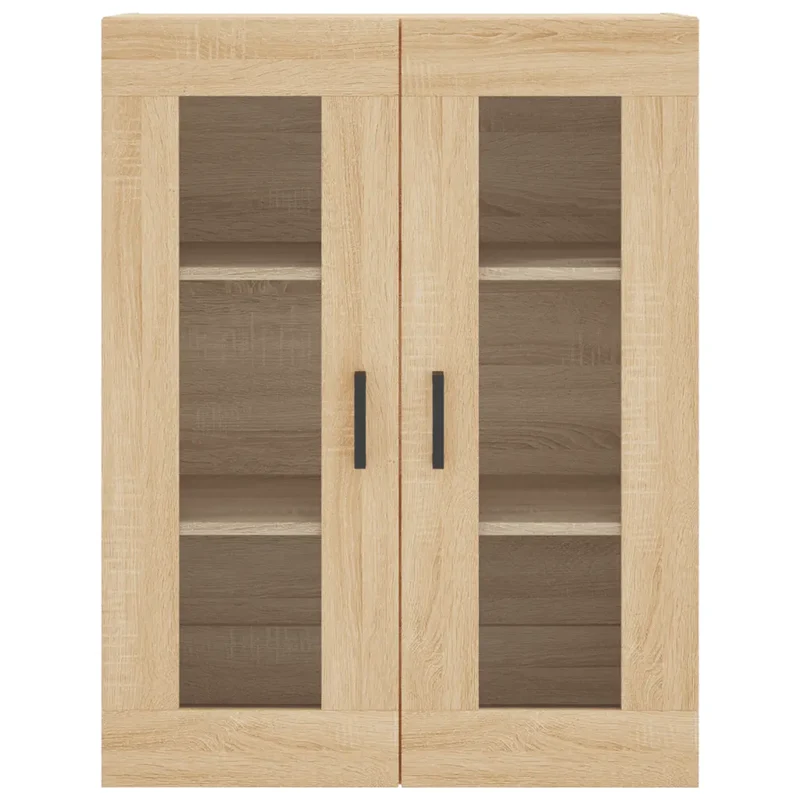 Armoire murale design pratique rangement 69 x 34 x 90 cm en bois d'ingénierie chêne sonoma 02_0048626
