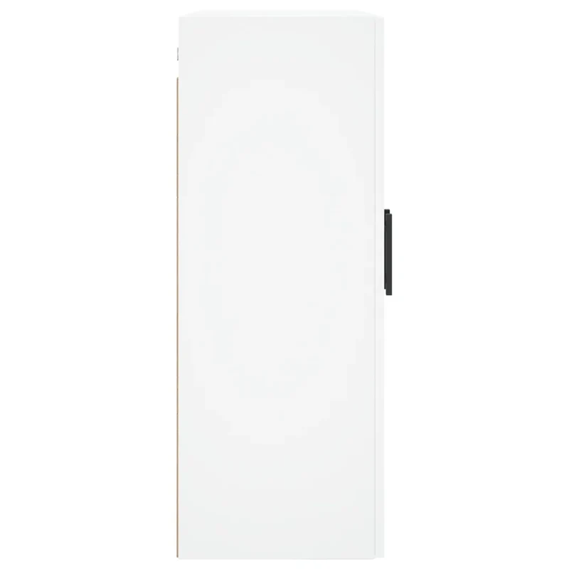 Armoire murale blanche 69,5 x 34 x 90 cm design élégant rangement pratique style moderne en bois d'ingénierie blanc 02_0048596