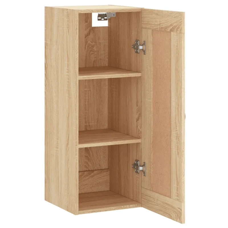 Armoire murale rangement élégante 34,5 x 34 x 90 cm en bois d'ingénierie chêne sonoma 02_0048939