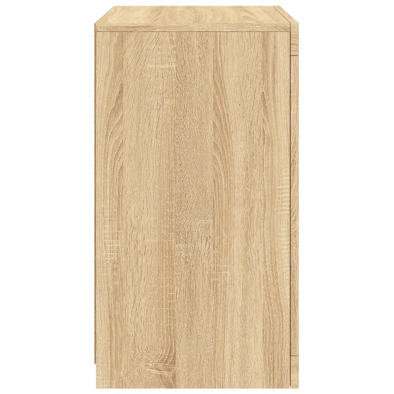 Lot de 2 armoires latérales modernes avec lumières LED 41 x 37 x 67 cm en bois d'ingénierie chêne sonoma 02_0049368