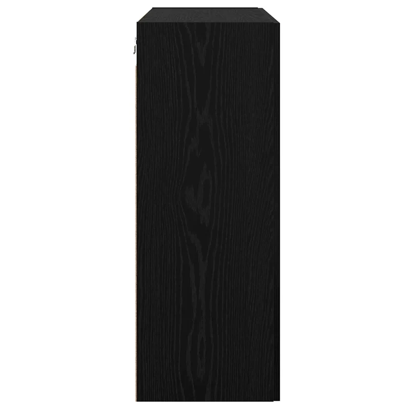 Armoire murale suspendue moderne design chic 69,5 x 34 x 90 cm en bois d'ingénierie noir 02_0052475