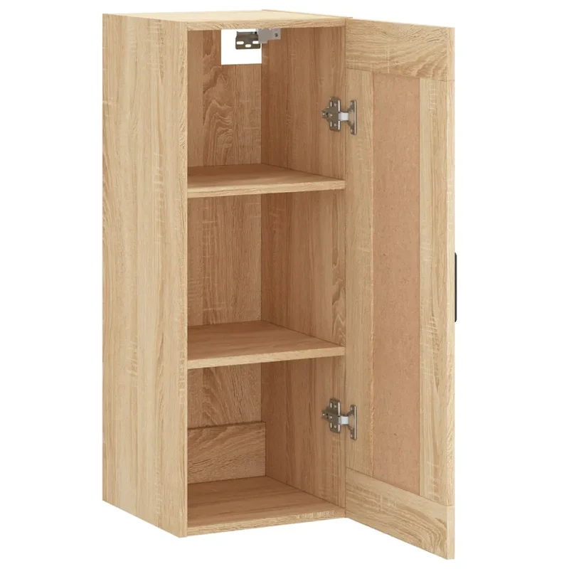 Armoire murale élégante avec rangement 34,5 x 34 x 90 cm en bois d'ingénierie chêne sonoma 02_0048953