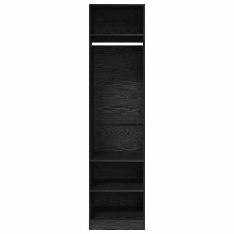 Armoire moderne minimaliste rangement intérieur 50 x 50 x 200 cm en bois d'ingénierie chêne noir 02_0052446