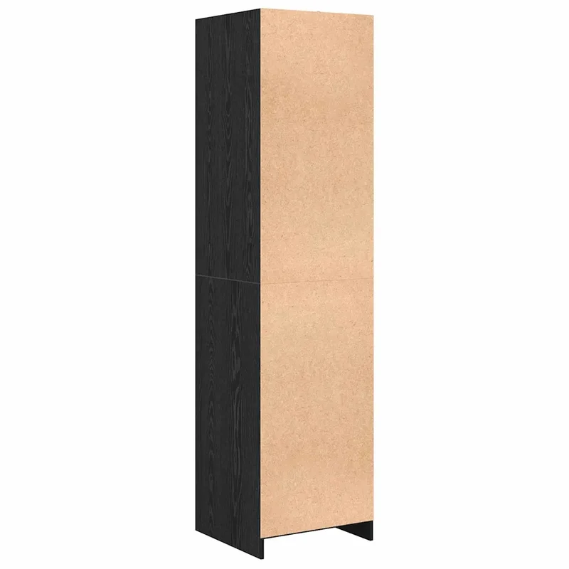 Armoire moderne minimaliste rangement intérieur 50 x 50 x 200 cm en bois d'ingénierie chêne noir 02_0052446