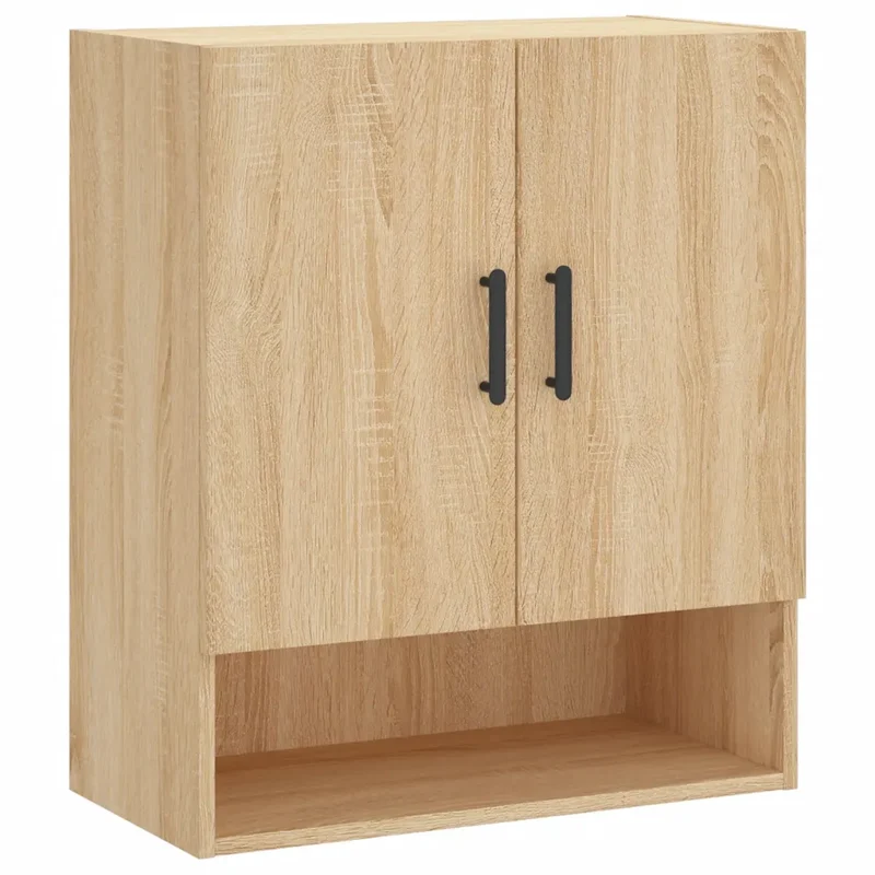 Armoire murale espace de rangement pratique 60 x 31 x 70 cm en bois d'ingénierie chêne sonoma 02_0048771