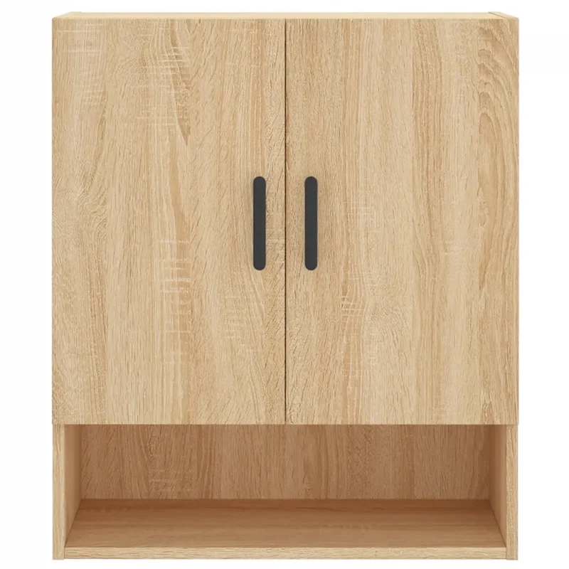 Armoire murale espace de rangement pratique 60 x 31 x 70 cm en bois d'ingénierie chêne sonoma 02_0048771
