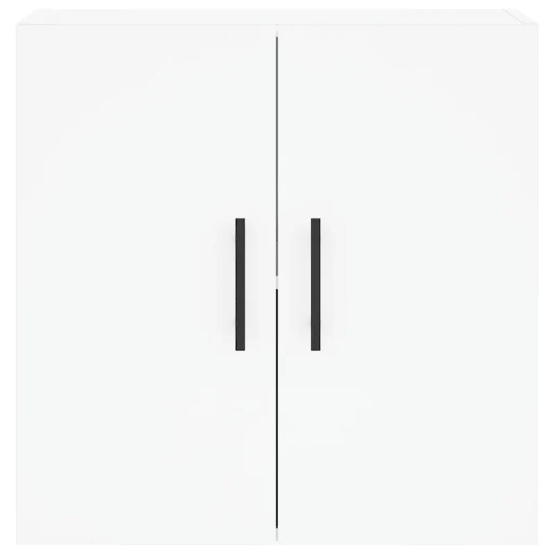 Armoire murale blanche 60 x 31 x 60 cm bois d'ingénierie rangement pratique design épuré 02_0048821
