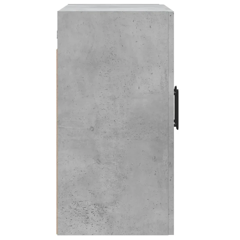 Armoire murale flottante décorative rangement gris béton 60 x 31 x 60 cm en bois d'ingénierie gris 02_0048811