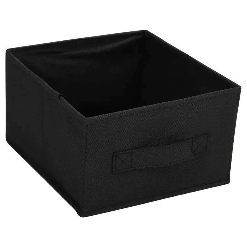 Armoire de rangement moderne avec 6 tiroirs 55 x 29 x 55 cm espace organisé design simple en acier noir 02_0046936