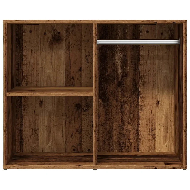 Armoire de dressing élégante moderne rangement spacieux 80 x 40 x 65 cm en bois d'ingénierie vieux bois 02_0051010