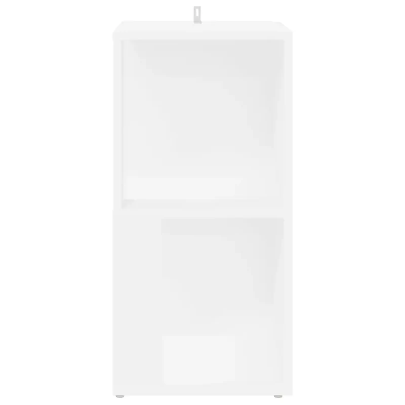 Armoire d'angle rustique élégante salon 33 x 33 x 67 cm en bois d'ingénierie blanc 02_0047965