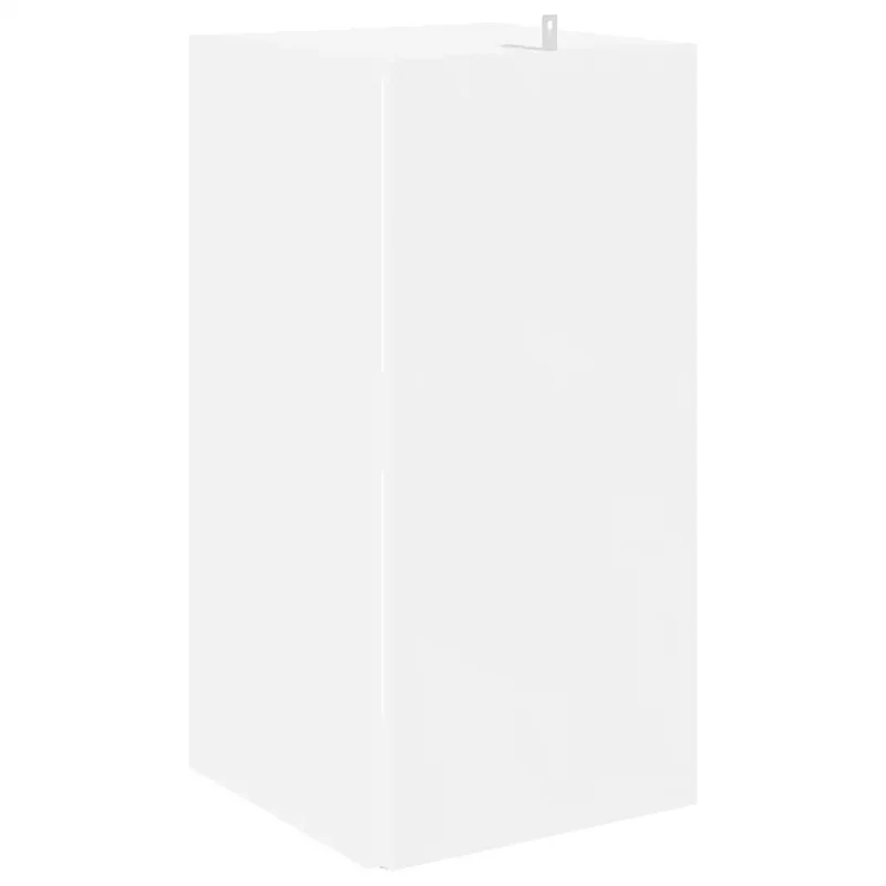 Armoire d'angle rustique élégante salon 33 x 33 x 67 cm en bois d'ingénierie blanc 02_0047965
