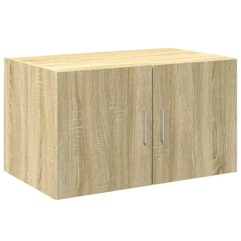 Armoire de rangement haute bois d'ingénierie 70 x 42,5 x 225 cm grand espace plusieurs compartiments en bois d'ingénierie chêne sonoma 02_0055576