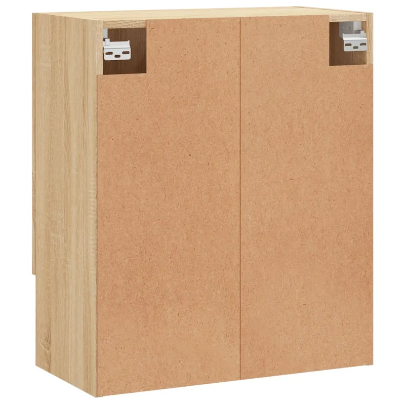 Armoire murale rangement décorative 60 x 31 x 70 cm en bois d'ingénierie chêne sonoma 02_0048756
